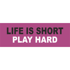 Play Hard Car Bumper Sticker